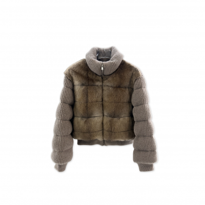 LORO PIANA MINK AND GOOSE DOWN JACKET